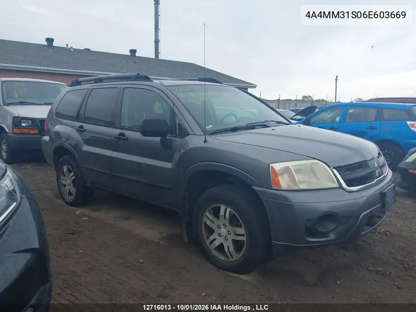 2006 MITSUBISHI ENDEAVOR VIN 4A4MM31S06E603669 — фото 13