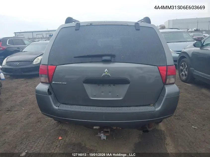 2006 MITSUBISHI ENDEAVOR VIN 4A4MM31S06E603669 — фото 16