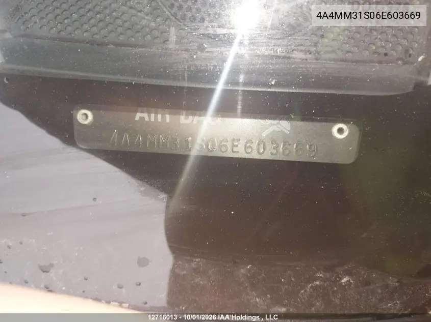 2006 MITSUBISHI ENDEAVOR VIN 4A4MM31S06E603669 — фото 18