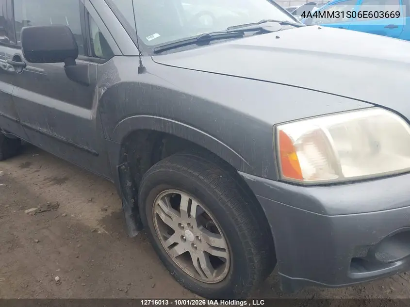 2006 MITSUBISHI ENDEAVOR VIN 4A4MM31S06E603669 — фото 20