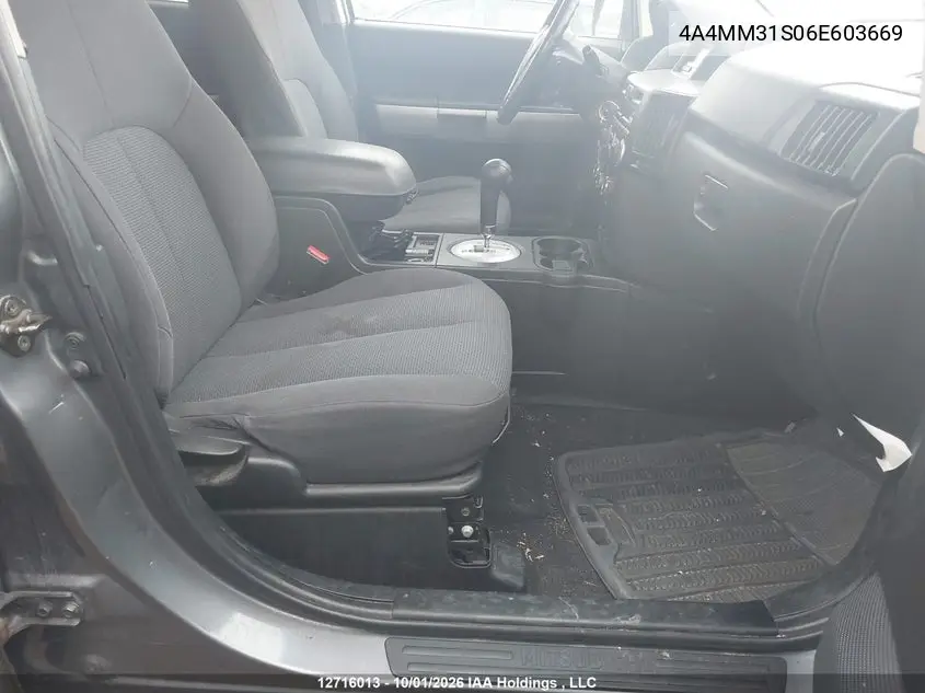 2006 MITSUBISHI ENDEAVOR VIN 4A4MM31S06E603669 — фото 5