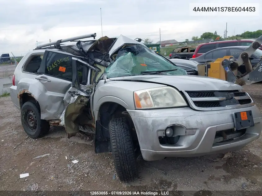 MITSUBISHI ENDEAVOR 2008, VIN 4A4MN41S78E604453