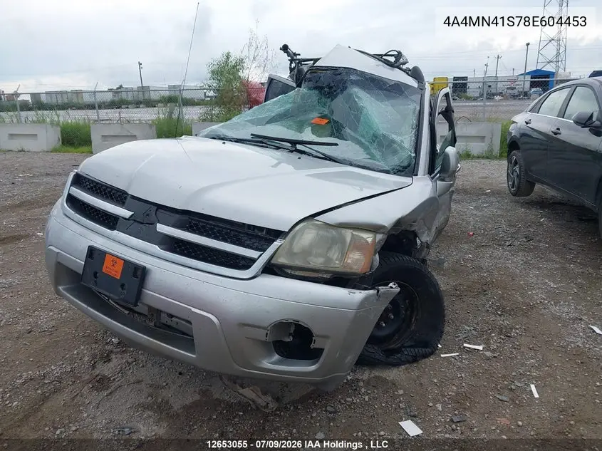 2008 MITSUBISHI ENDEAVOR VIN 4A4MN41S78E604453 — фото 2
