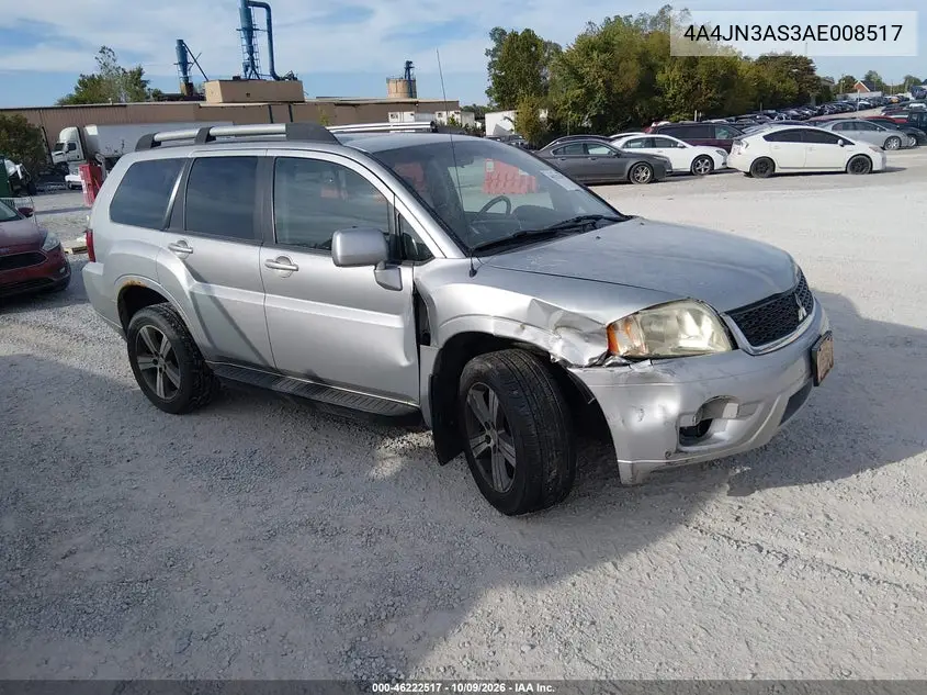 MITSUBISHI ENDEAVOR 2010, VIN 4A4JN3AS3AE008517