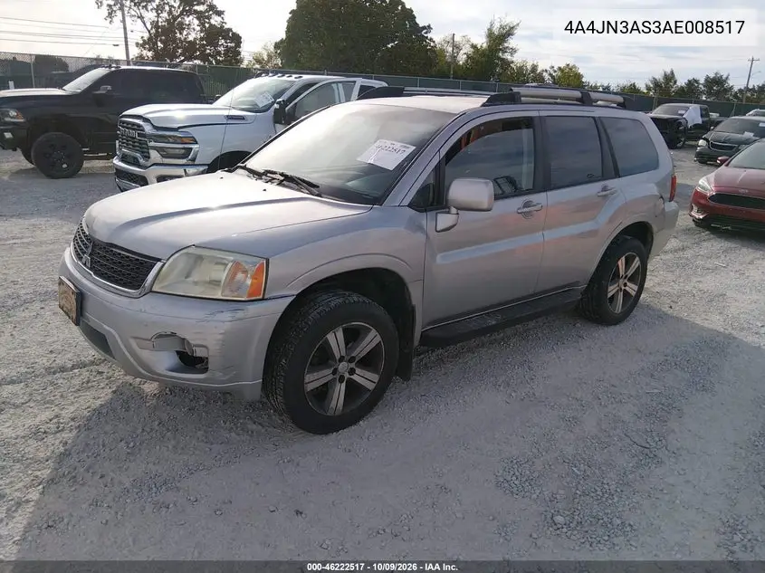 2010 MITSUBISHI ENDEAVOR VIN 4A4JN3AS3AE008517 — фото 2