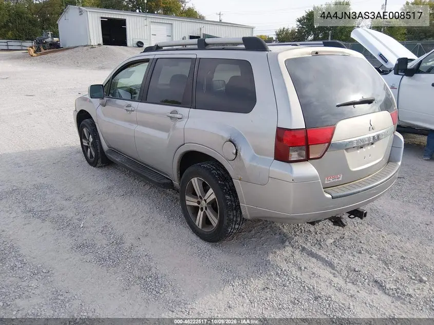 2010 MITSUBISHI ENDEAVOR VIN 4A4JN3AS3AE008517 — фото 3