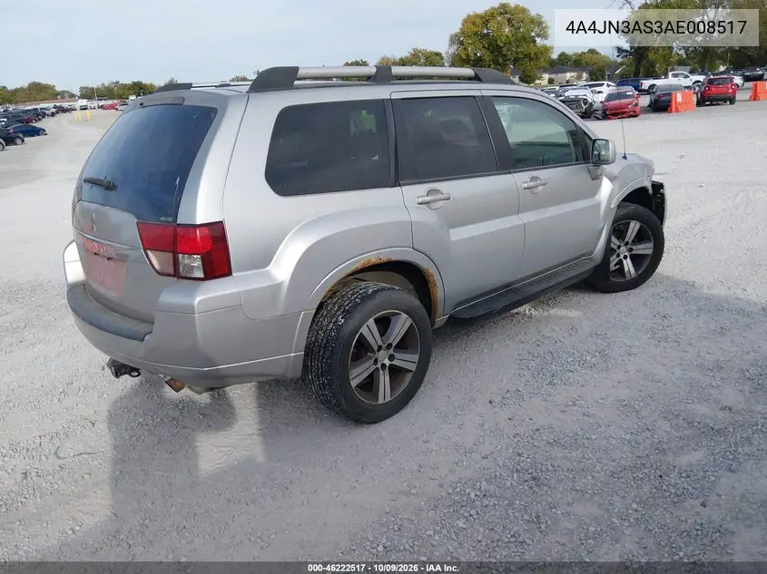 2010 MITSUBISHI ENDEAVOR VIN 4A4JN3AS3AE008517 — фото 4