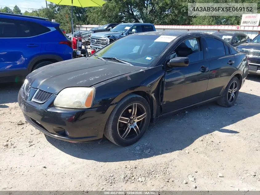 2005 MITSUBISHI GALANT VIN 4A3AB36FX5E069152 — фото 2