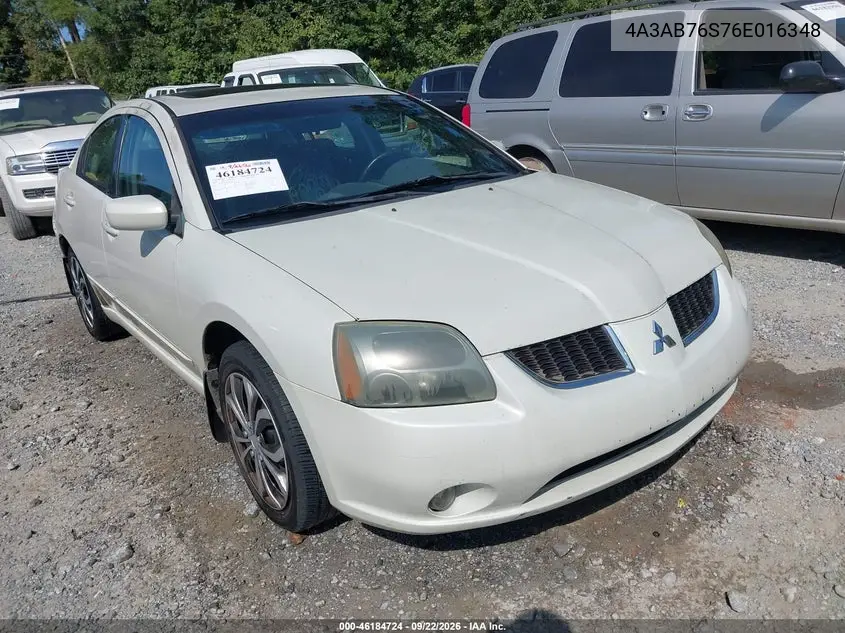 MITSUBISHI GALANT 2006, VIN 4A3AB76S76E016348
