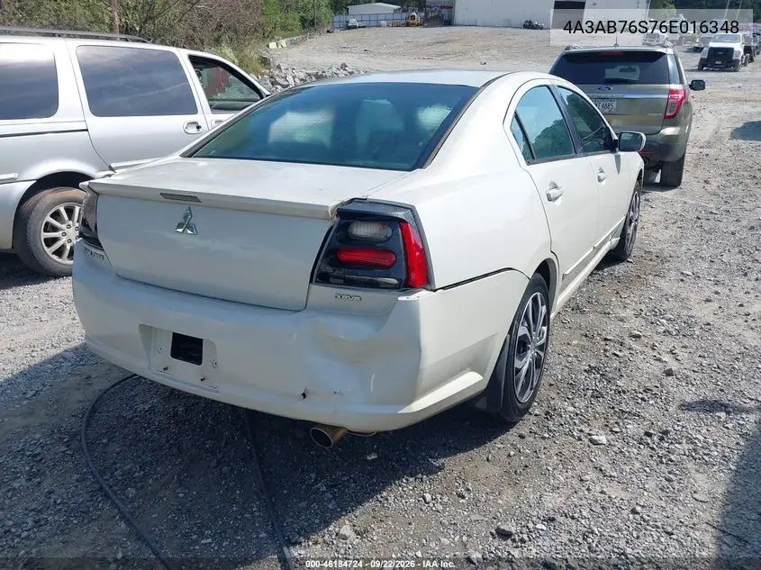 2006 MITSUBISHI GALANT VIN 4A3AB76S76E016348 — фото 4