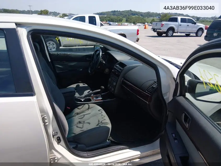 2009 MITSUBISHI GALANT VIN 4A3AB36F99E033040 — фото 5