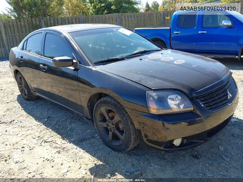 MITSUBISHI GALANT 2009, VIN 4A3AB56F09E039420