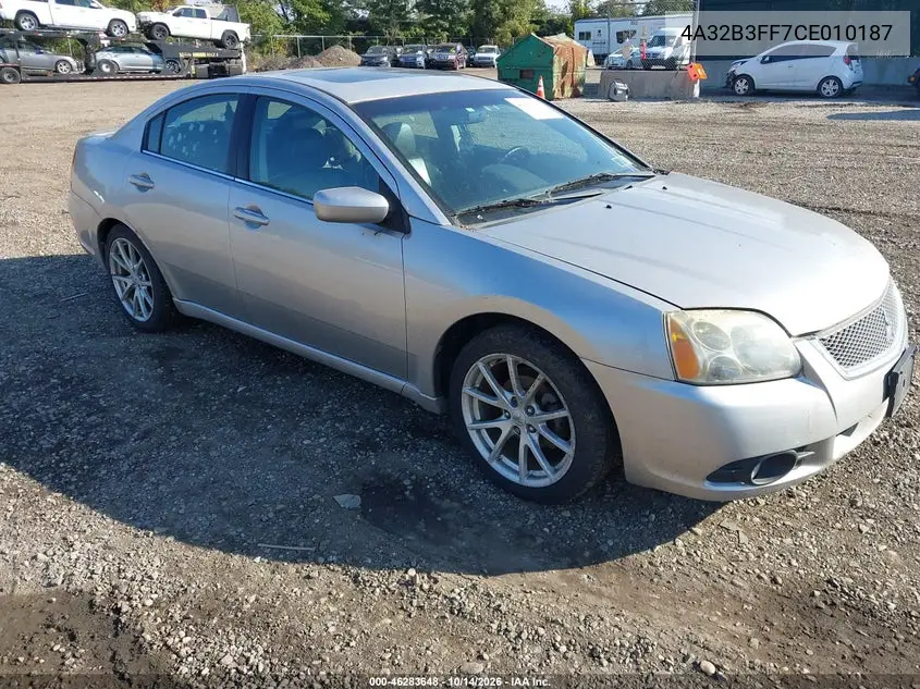 MITSUBISHI GALANT 2012, VIN 4A32B3FF7CE010187