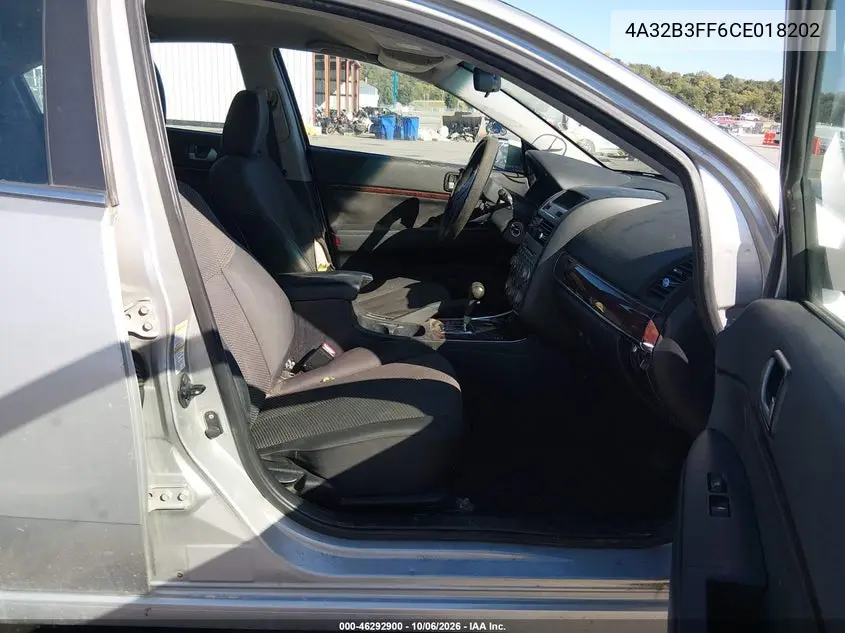 2012 MITSUBISHI GALANT VIN 4A32B3FF6CE018202 — фото 5