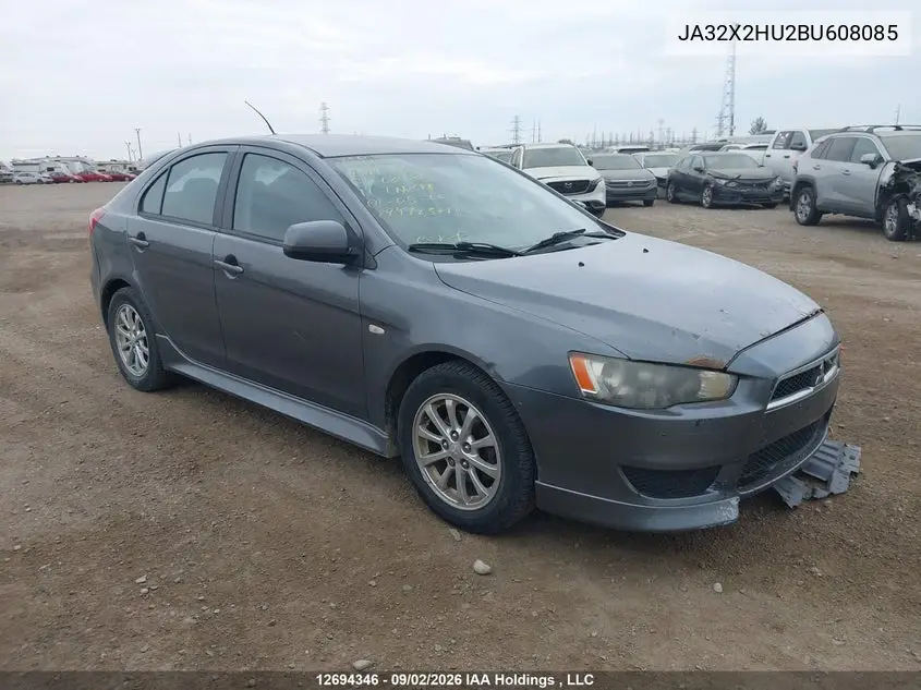 MITSUBISHI LANCER 2011, VIN JA32X2HU2BU608085