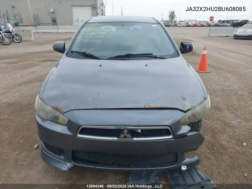2011 MITSUBISHI LANCER VIN JA32X2HU2BU608085 — фото 12