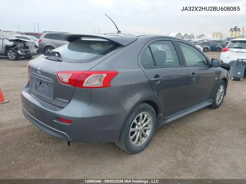 2011 MITSUBISHI LANCER VIN JA32X2HU2BU608085 — фото 4