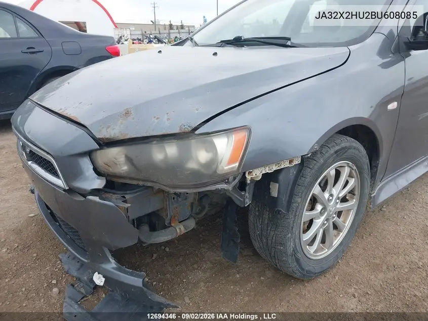 2011 MITSUBISHI LANCER VIN JA32X2HU2BU608085 — фото 6