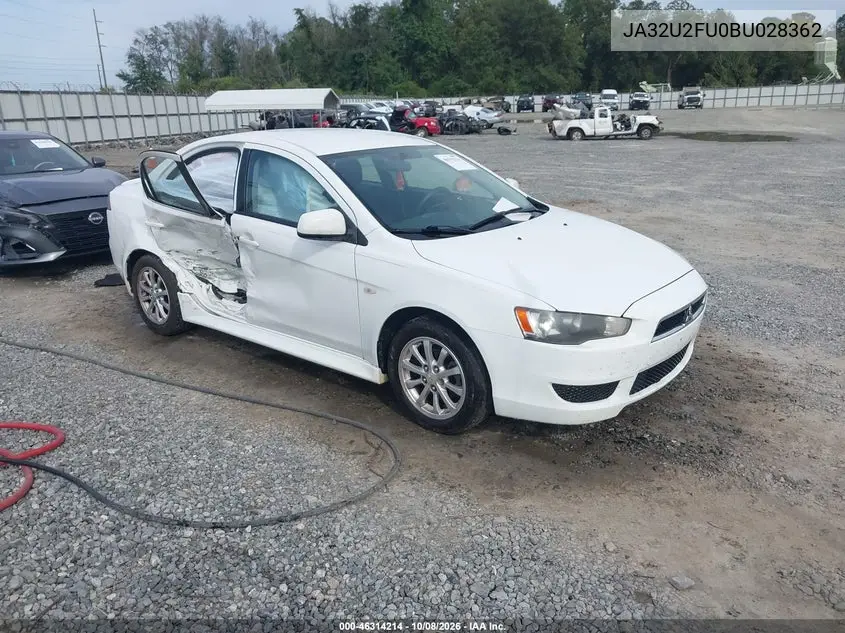 MITSUBISHI LANCER 2011, VIN JA32U2FU0BU028362