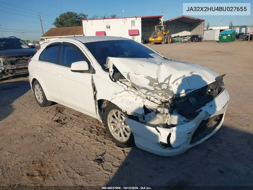 MITSUBISHI LANCER 2011, VIN JA32X2HU4BU027655