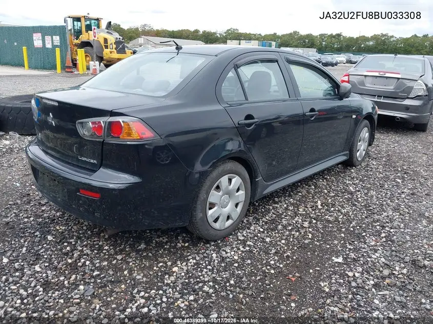 2011 MITSUBISHI LANCER VIN JA32U2FU8BU033308 — фото 4