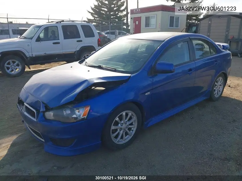 2012 MITSUBISHI LANCER VIN JA32V2FW3CU601223 — фото 2
