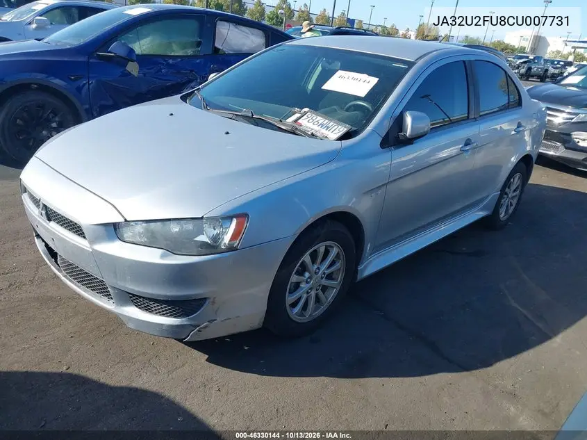 2012 MITSUBISHI LANCER VIN JA32U2FU8CU007731 — фото 2