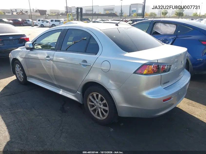 2012 MITSUBISHI LANCER VIN JA32U2FU8CU007731 — фото 3