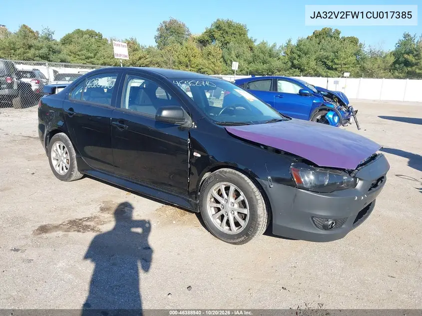 MITSUBISHI LANCER 2012, VIN JA32V2FW1CU017385