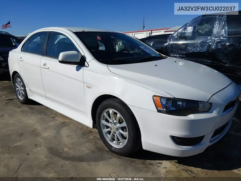 MITSUBISHI LANCER 2012, VIN JA32V2FW3CU022037