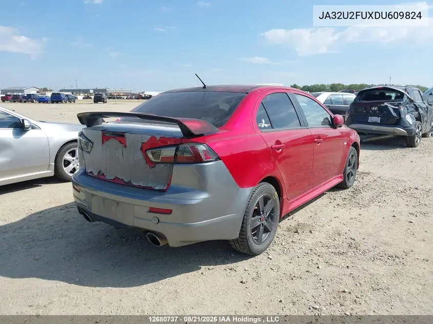 2013 MITSUBISHI LANCER VIN JA32U2FUXDU609824 — фото 4