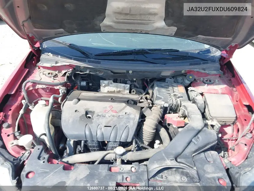 2013 MITSUBISHI LANCER VIN JA32U2FUXDU609824 — фото 9