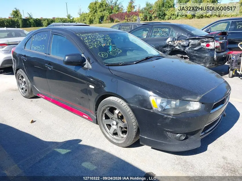 MITSUBISHI LANCER 2013, VIN JA32X2HU5DU600517