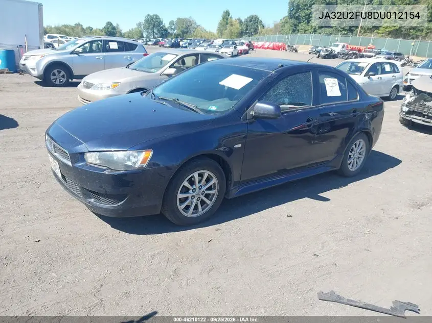 2013 MITSUBISHI LANCER VIN JA32U2FU8DU012154 — фото 2