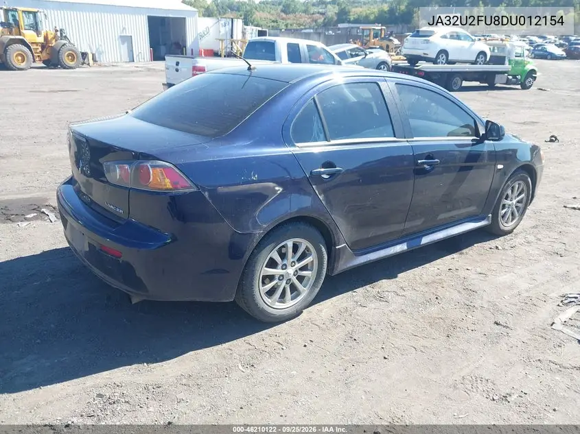 2013 MITSUBISHI LANCER VIN JA32U2FU8DU012154 — фото 4