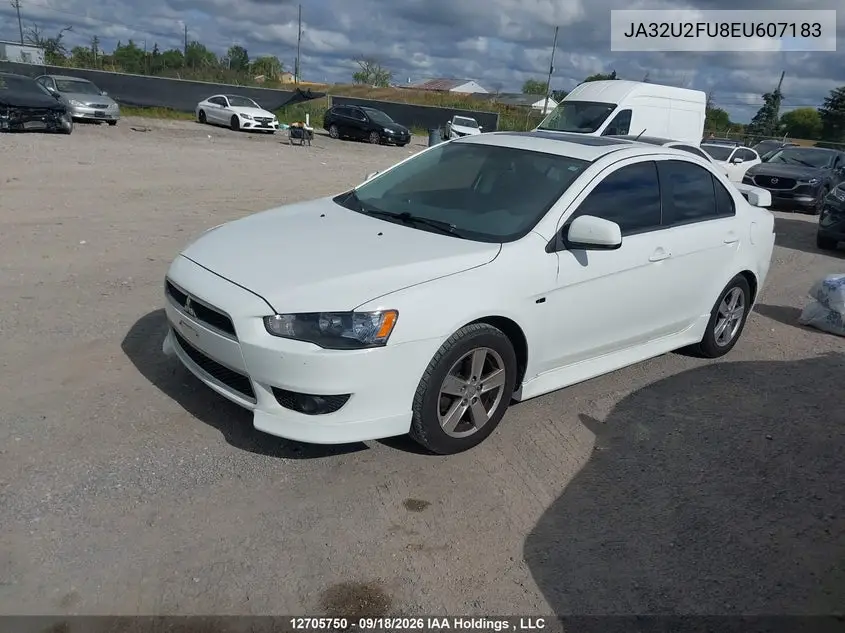 2014 MITSUBISHI LANCER VIN JA32U2FU8EU607183 — фото 2