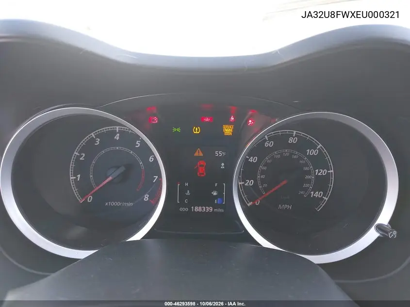 2014 MITSUBISHI LANCER VIN JA32U8FWXEU000321 — фото 7