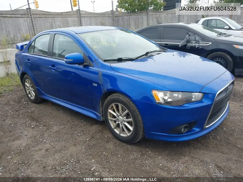 MITSUBISHI LANCER 2015, VIN JA32U2FUXFU604528