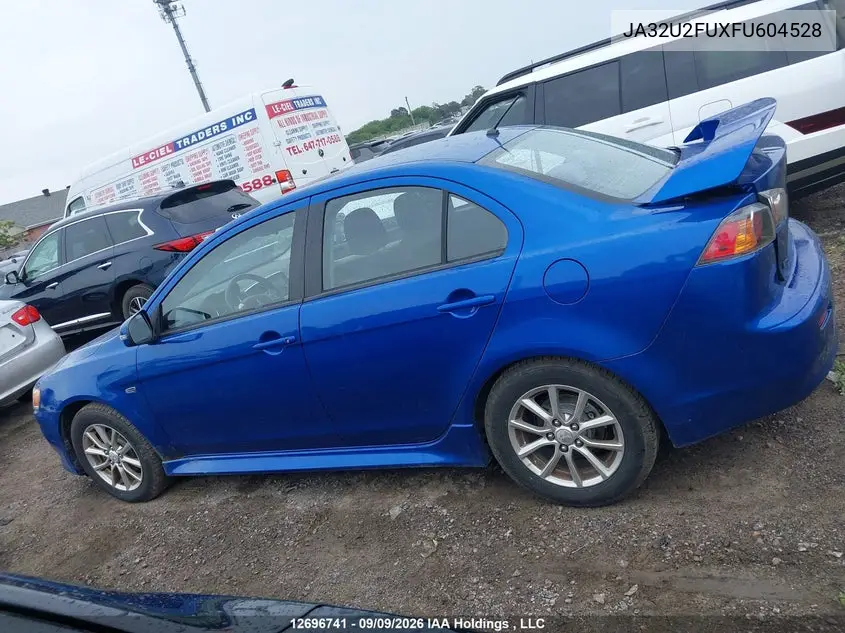 2015 MITSUBISHI LANCER VIN JA32U2FUXFU604528 — фото 14