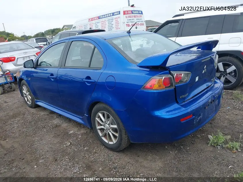 2015 MITSUBISHI LANCER VIN JA32U2FUXFU604528 — фото 3