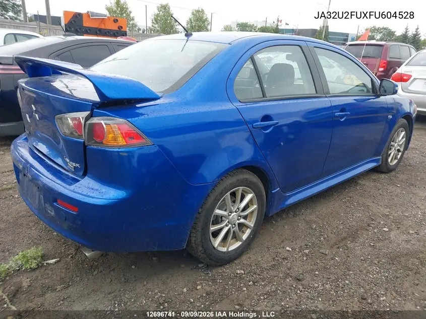 2015 MITSUBISHI LANCER VIN JA32U2FUXFU604528 — фото 4