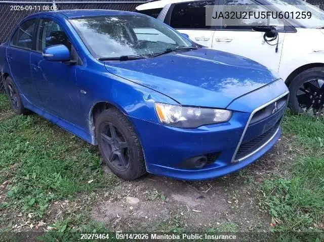 MITSUBISHI LANCER 2015, VIN JA32U2FU5FU601259