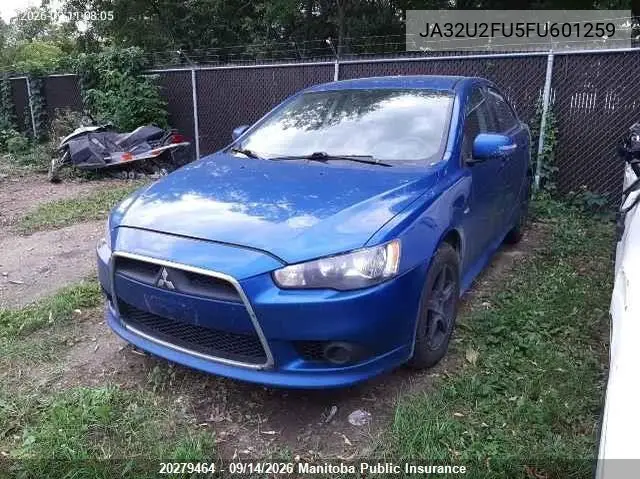 2015 MITSUBISHI LANCER VIN JA32U2FU5FU601259 — фото 2