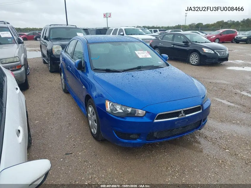 MITSUBISHI LANCER 2015, VIN JA32U2FU3FU008466