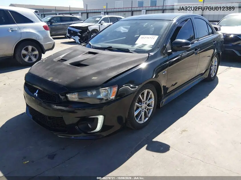 2016 MITSUBISHI LANCER VIN JA32U2FU7GU012389 — фото 2
