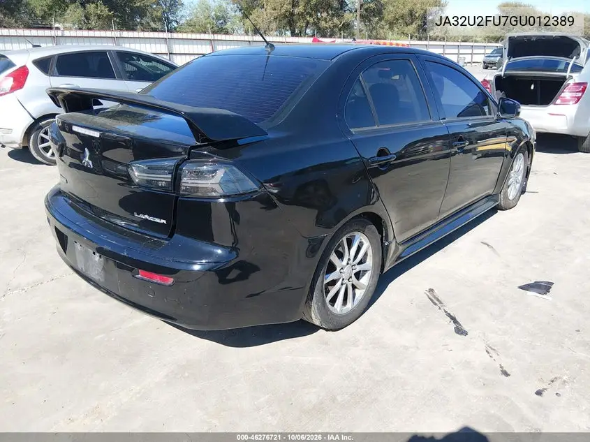 2016 MITSUBISHI LANCER VIN JA32U2FU7GU012389 — фото 4