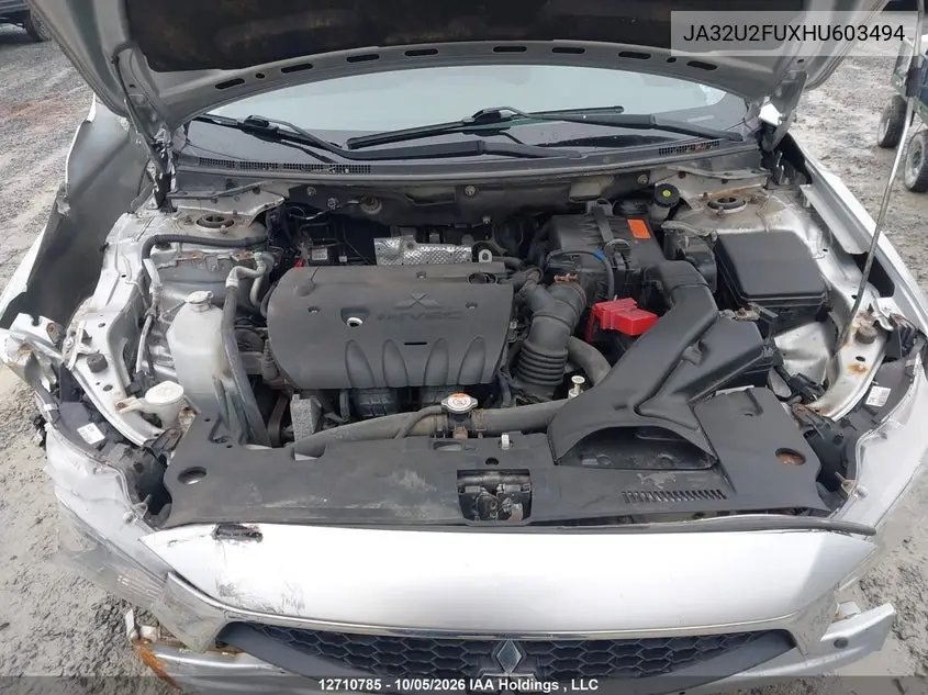 2017 MITSUBISHI LANCER VIN JA32U2FUXHU603494 — фото 10