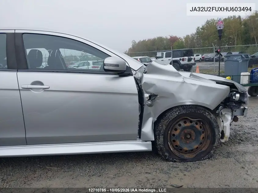 2017 MITSUBISHI LANCER VIN JA32U2FUXHU603494 — фото 19