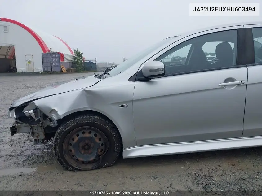 2017 MITSUBISHI LANCER VIN JA32U2FUXHU603494 — фото 21