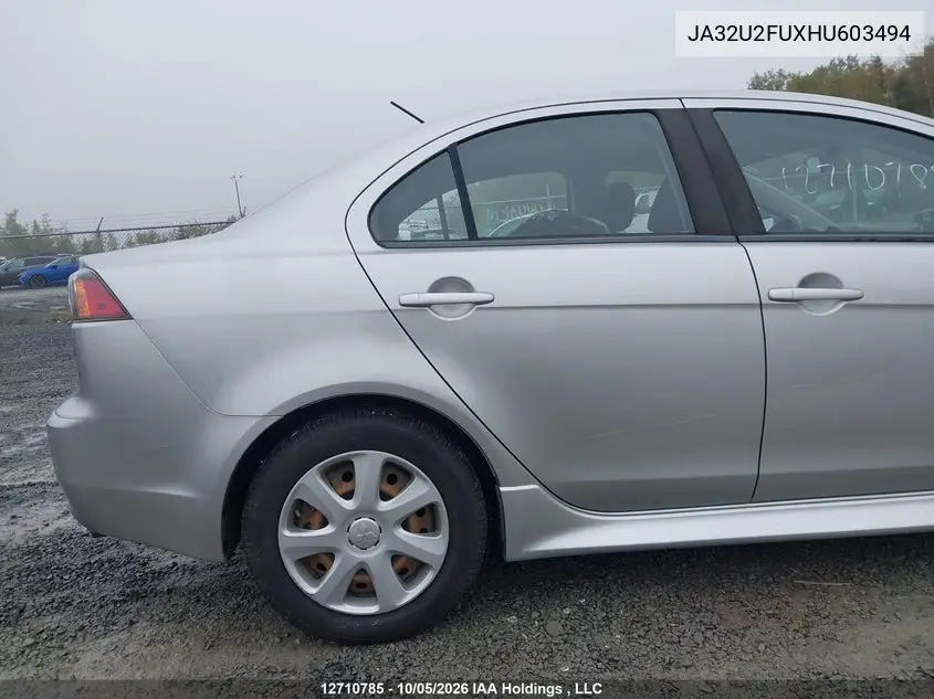 2017 MITSUBISHI LANCER VIN JA32U2FUXHU603494 — фото 22
